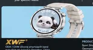 White custom smartwatch band